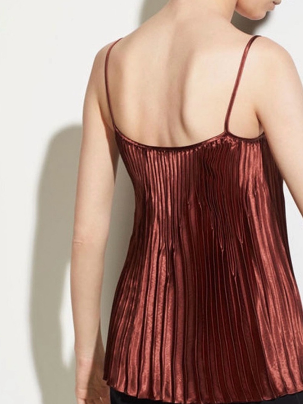 Vince Accordion Pleated Stylish Top ! - Picture 3 of 5
